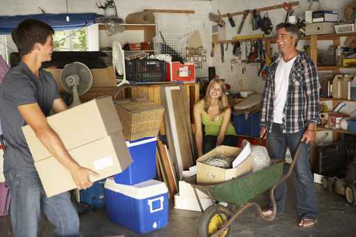 Declutter and organize garage with storage units